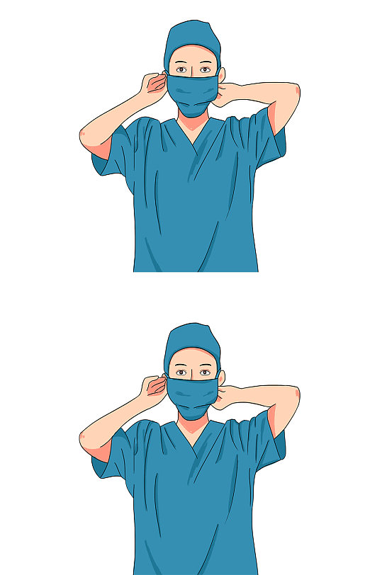 医生抗疫画像设计