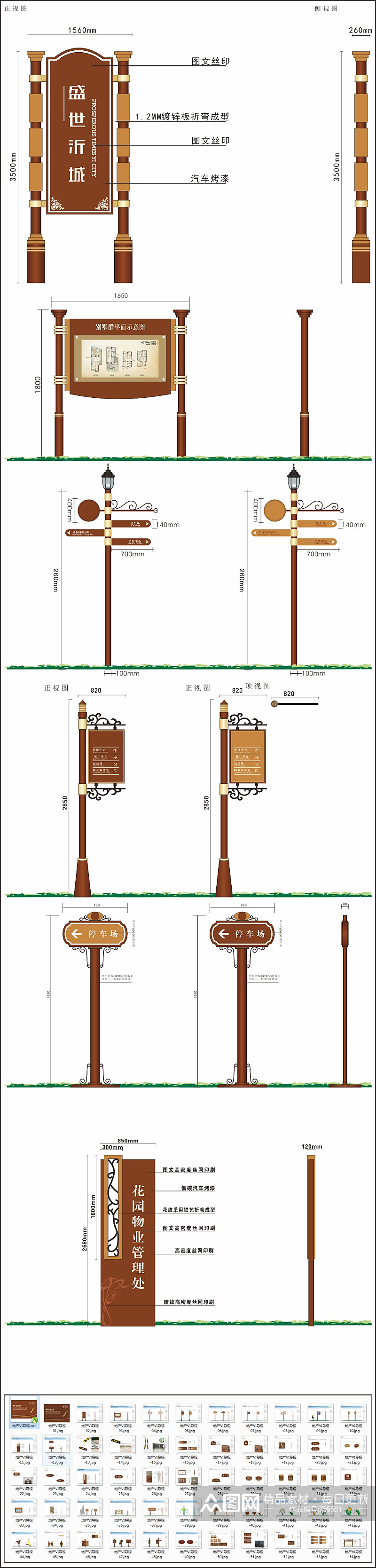 地产VI导视商场导视牌素材