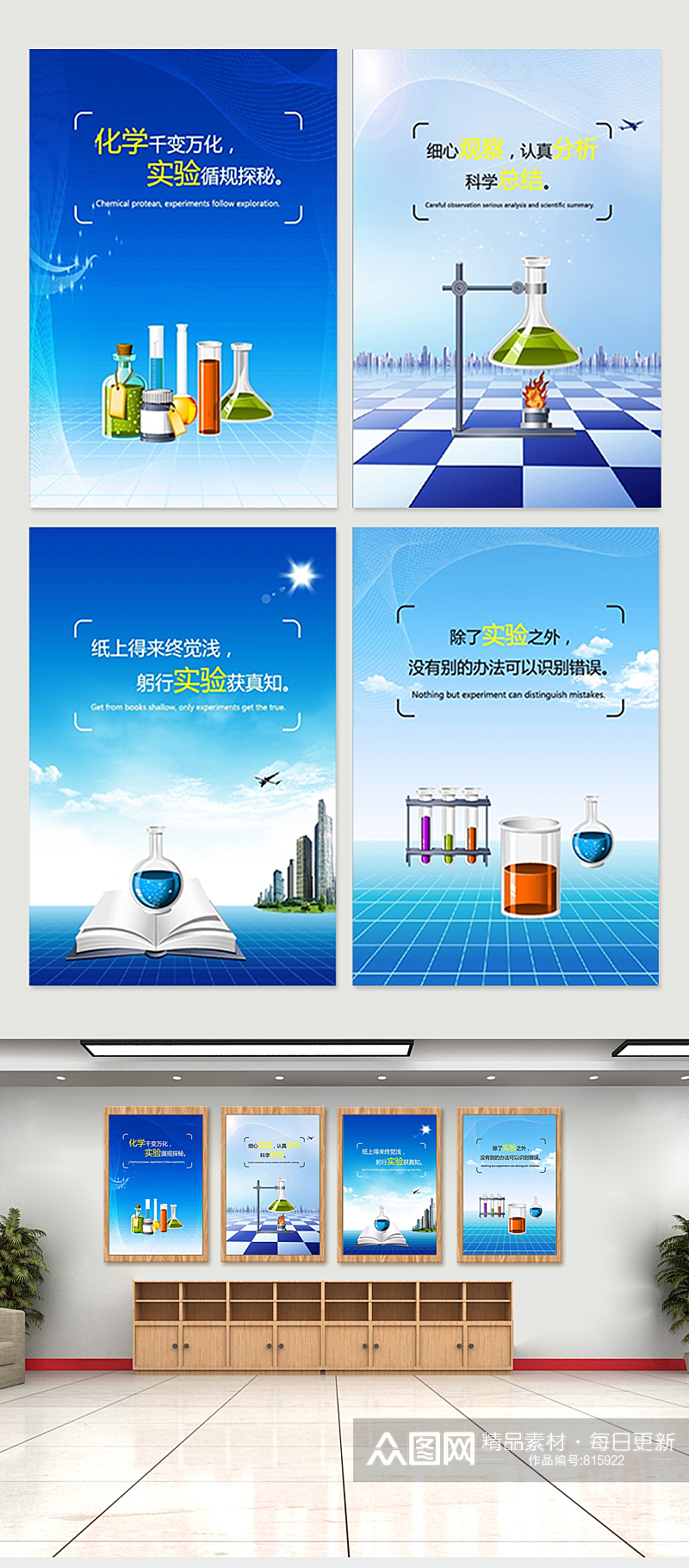 化学元素分析海报设计素材