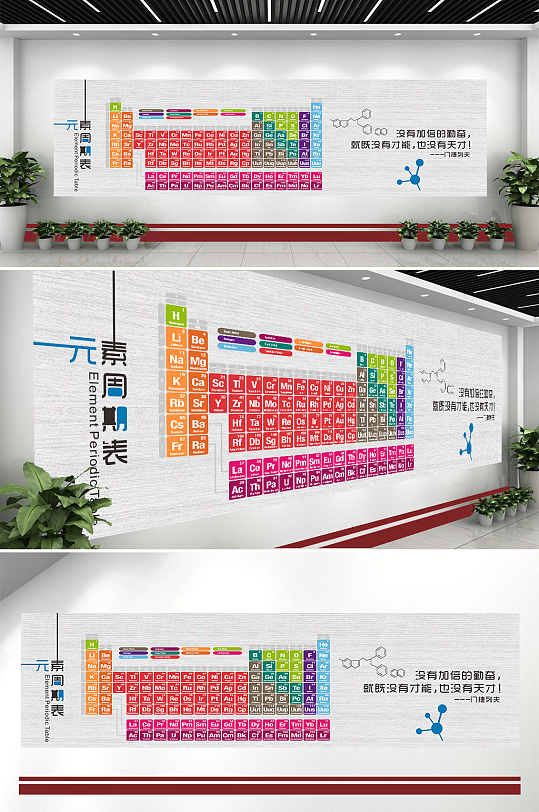 元素周期表文化墙设计
