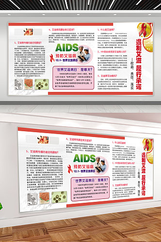艾滋病宣传展板设计