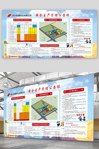 安全生产管理公告栏