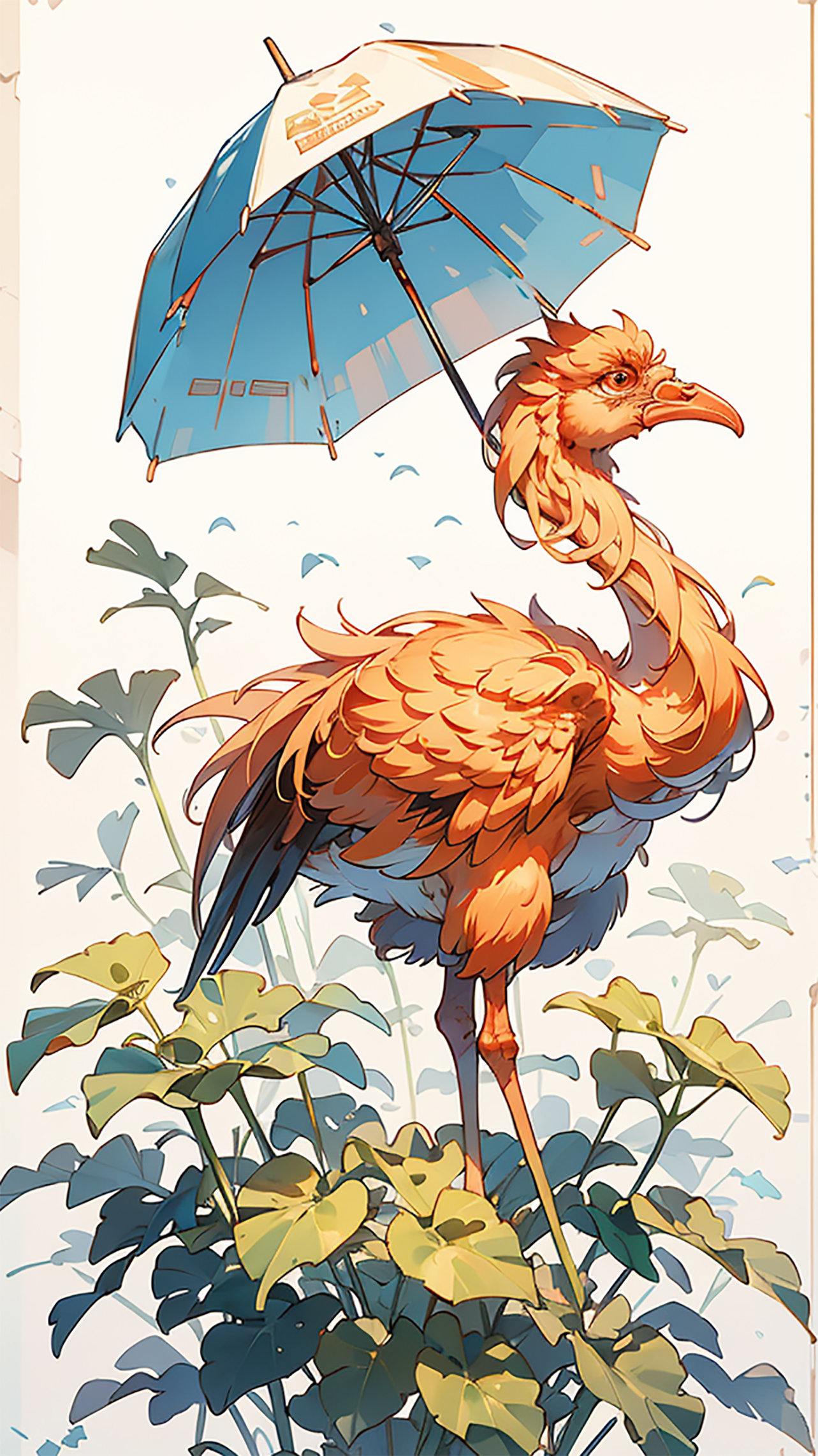 卡通儿童鸟类动漫手绘插画素材