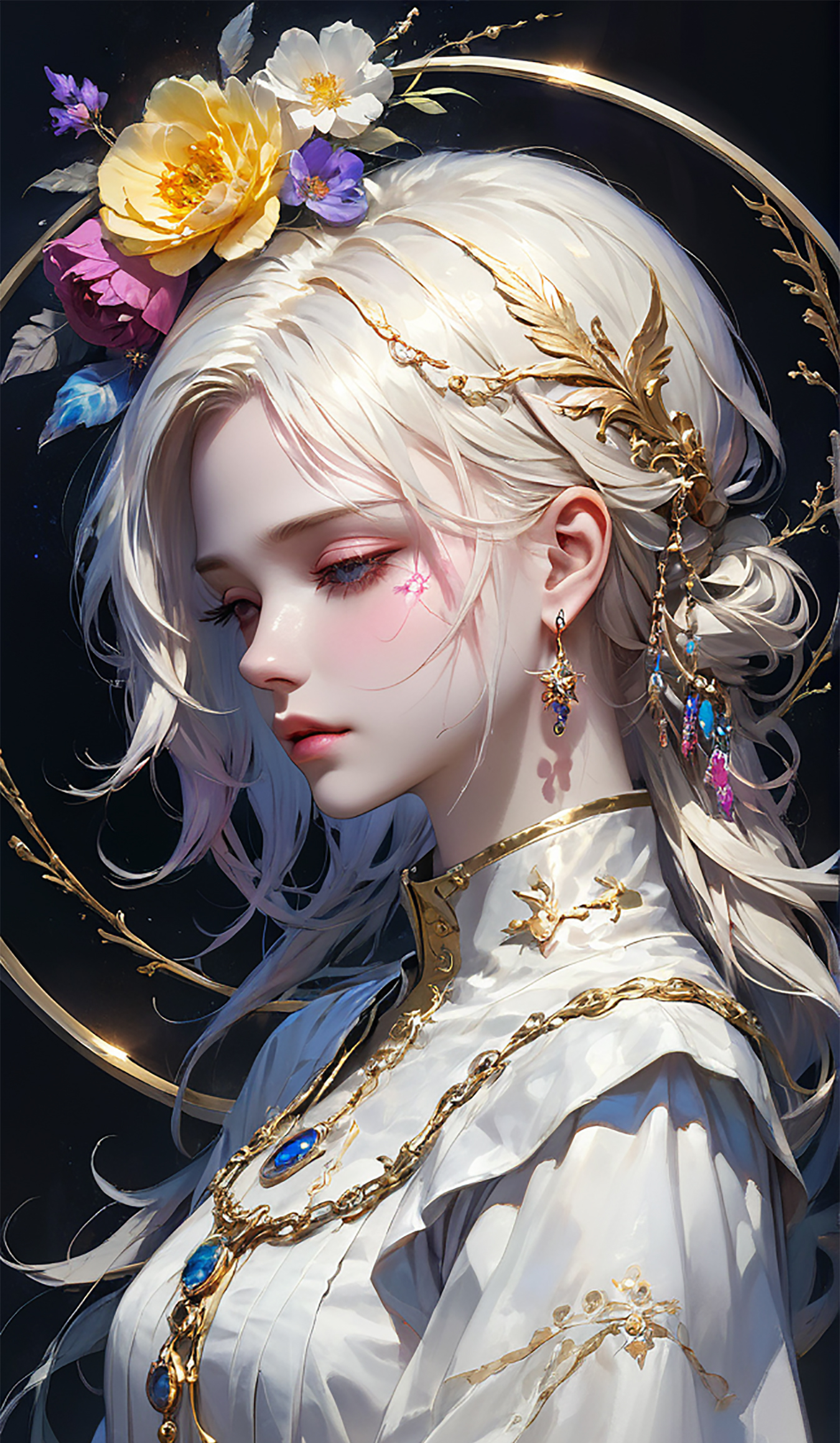 国风动漫少女游戏图素材