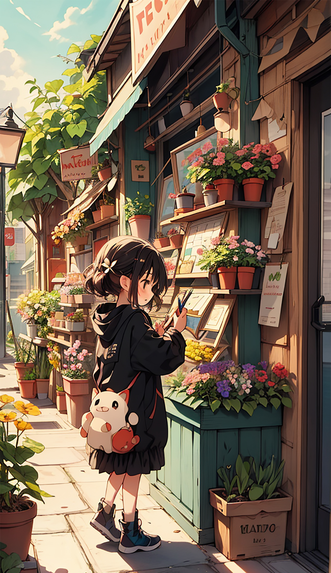 日系卡通动漫手绘插画素材