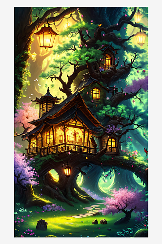 童话森林魔法建筑