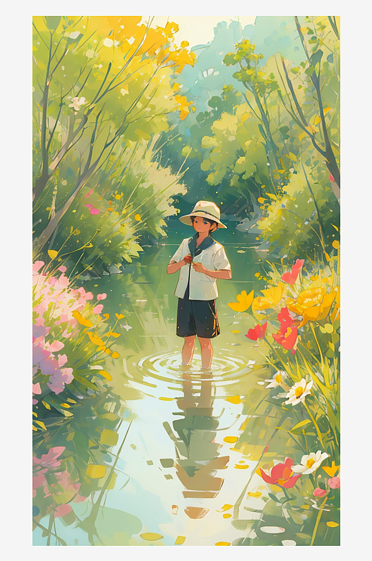 卡通动漫手绘插画-众图网