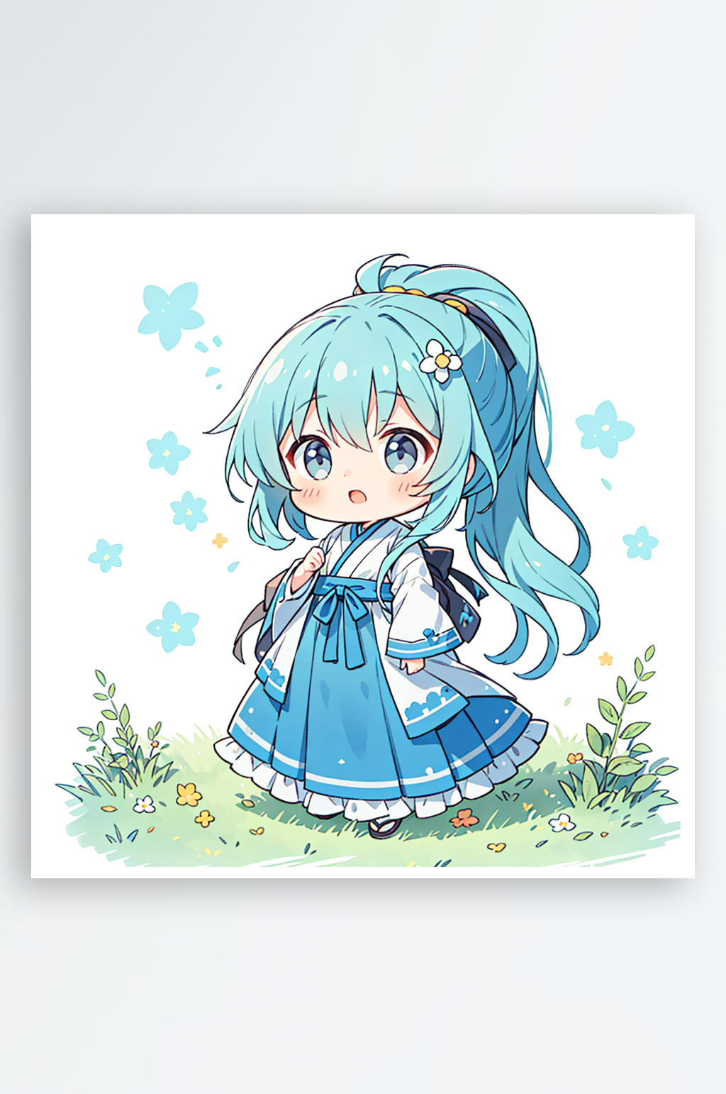 卡通儿童动漫手绘插画素材