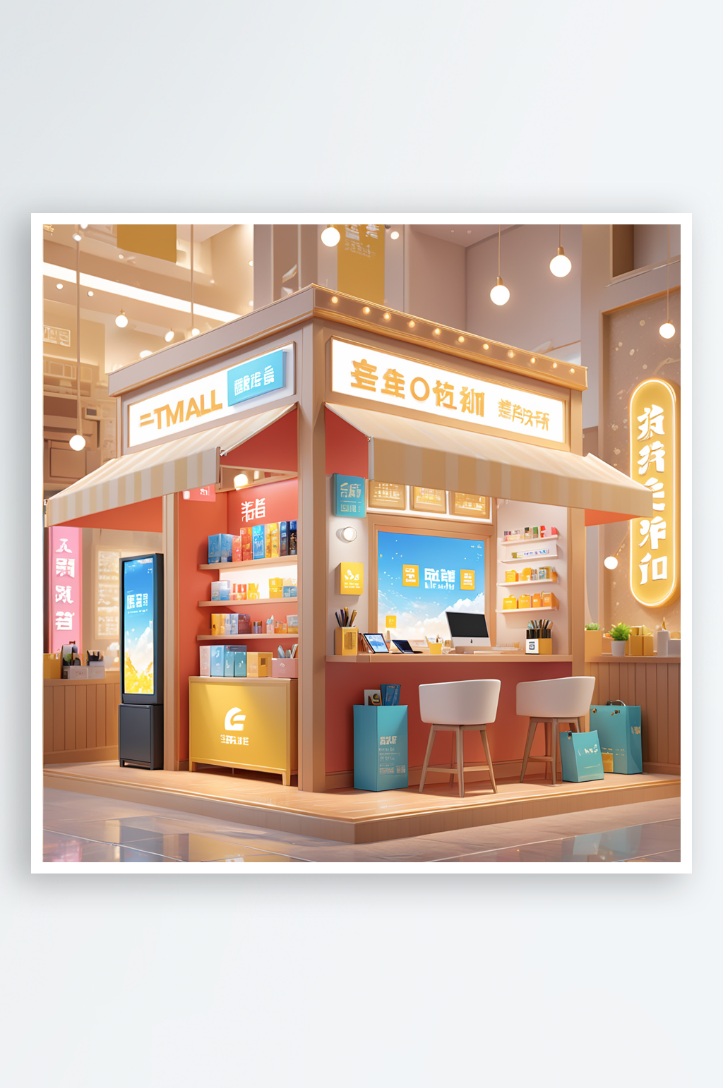 3D渲染C4D电商图片素材