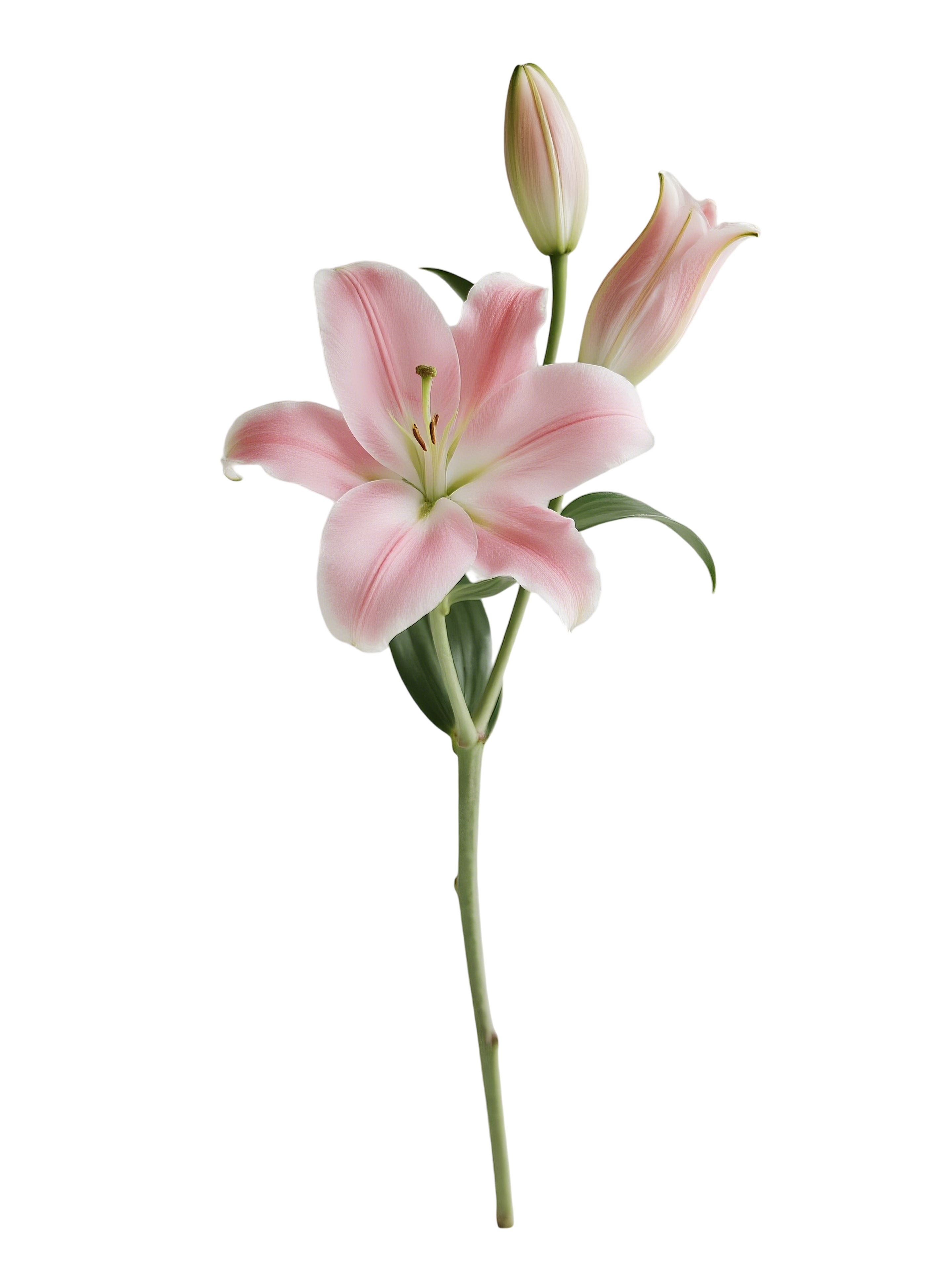 百合3粉色系花元素素材
