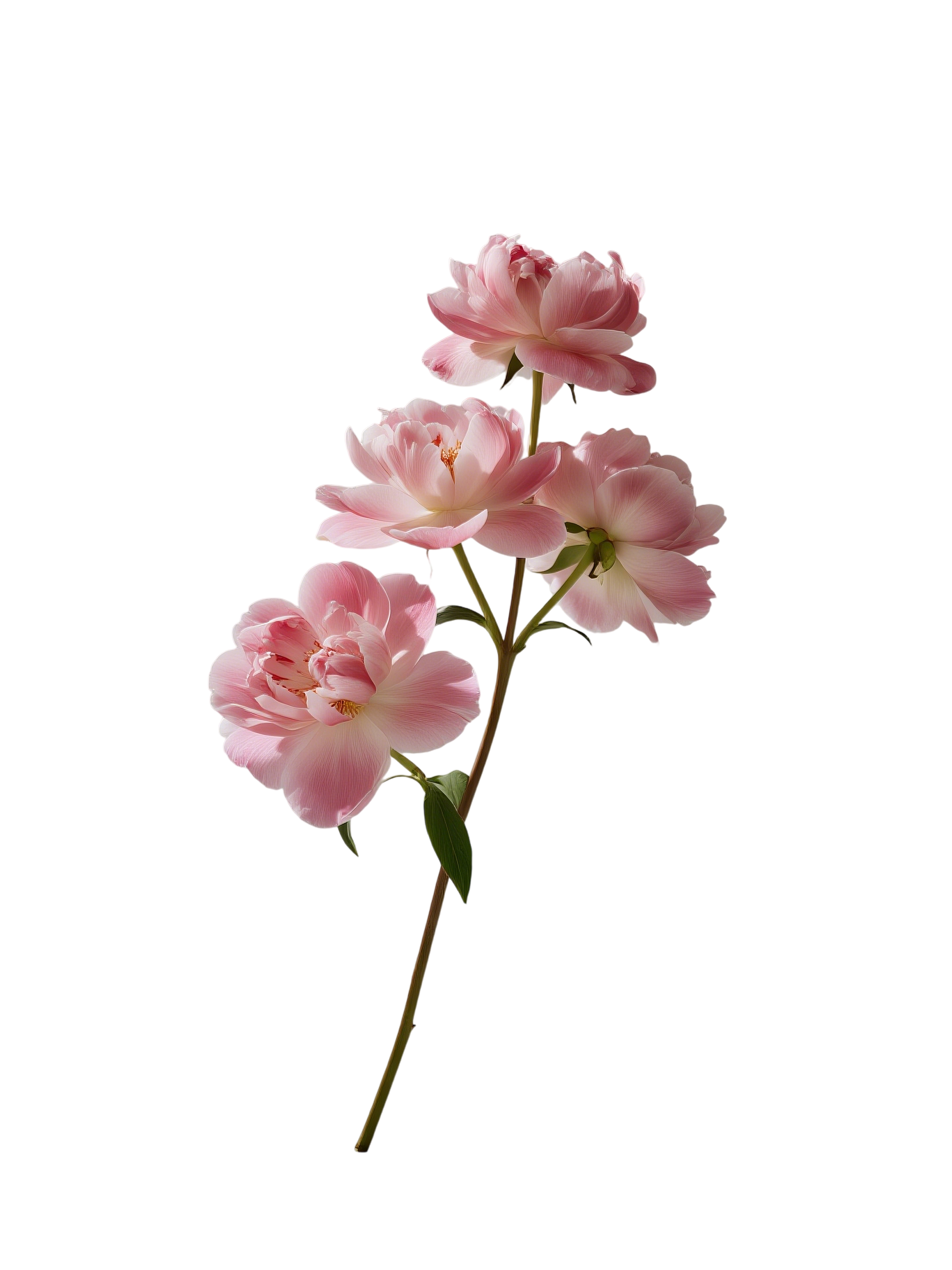 芍药5粉色系花元素素材