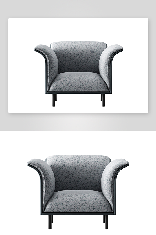 沙发椅单人模型8-众图网