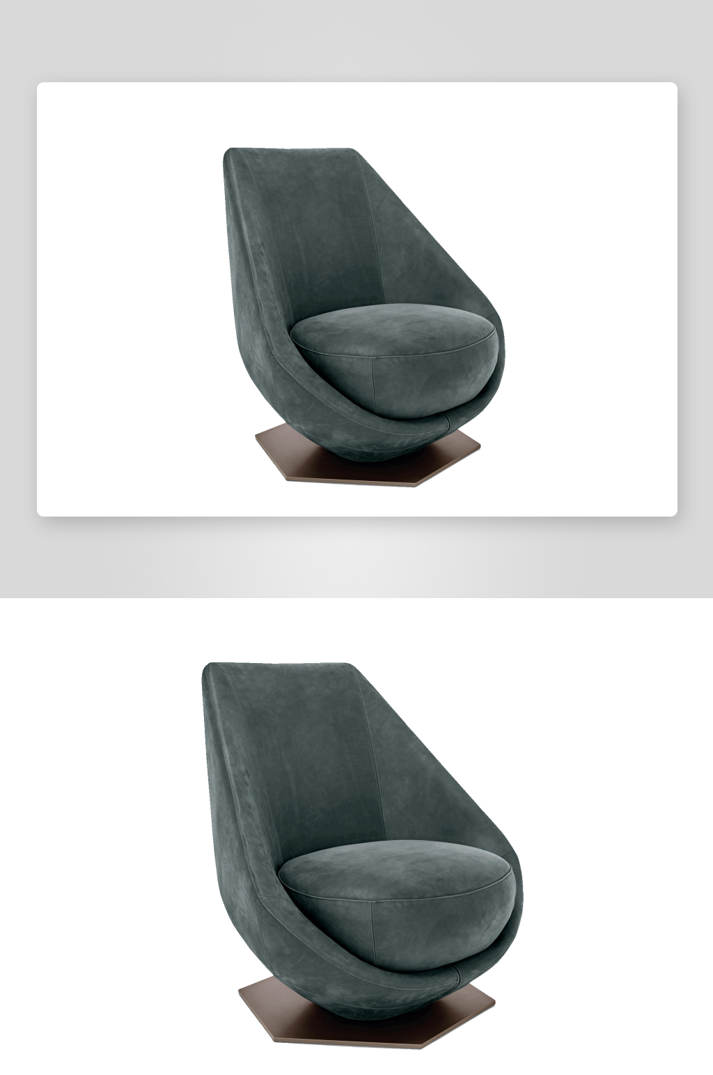 沙发椅单人模型圆形素材