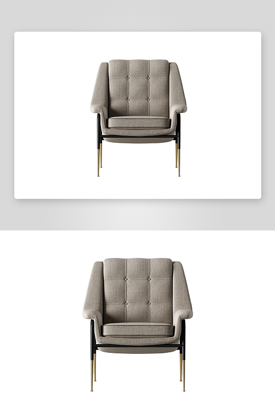 沙发椅单人模型传统-众图网