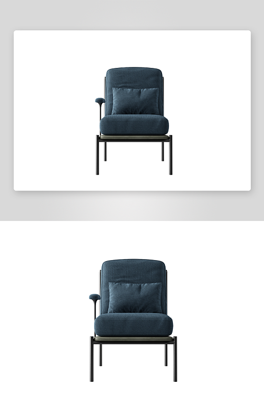 沙发椅单人模型圆形-众图网