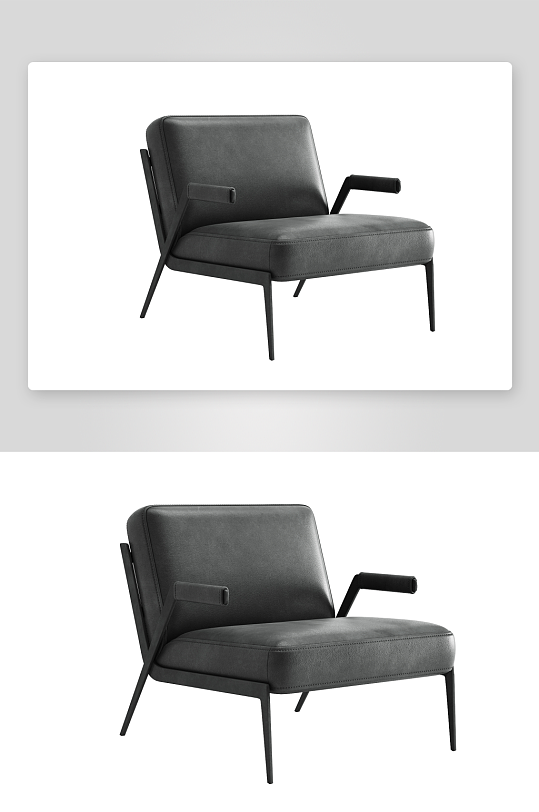 现代风沙发椅单人模型-众图网