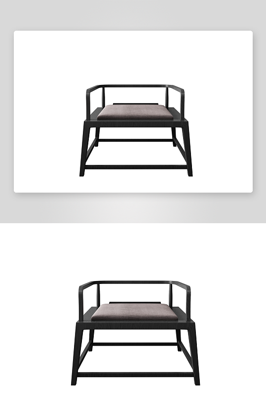 现代风沙发椅单人模型-众图网