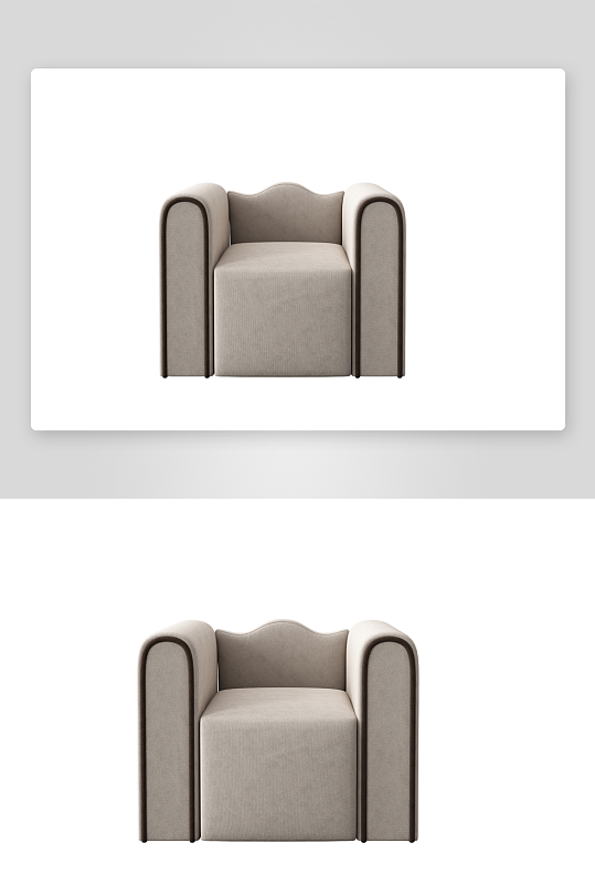 现代风沙发椅单人模型-众图网