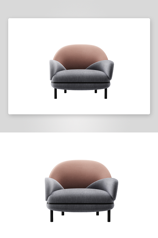 现代风沙发椅单人模型-众图网