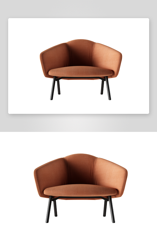 现代风沙发椅单人模型-众图网