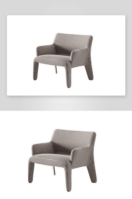 现代风沙发椅单人模型-众图网