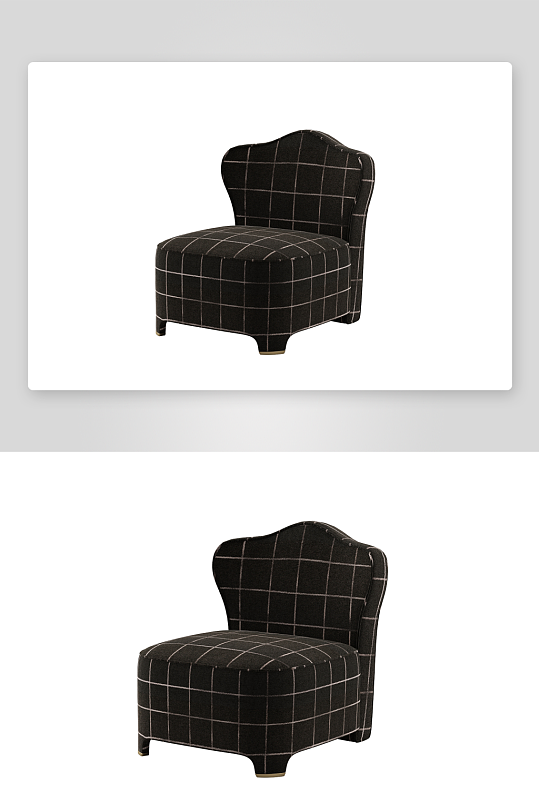 现代风沙发椅单人模型-众图网