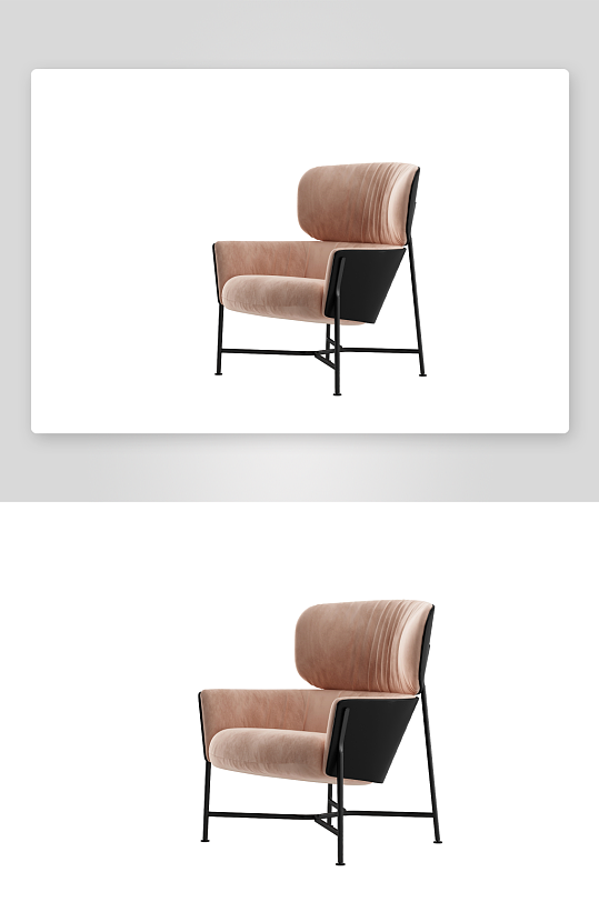 现代风沙发椅单人模型-众图网