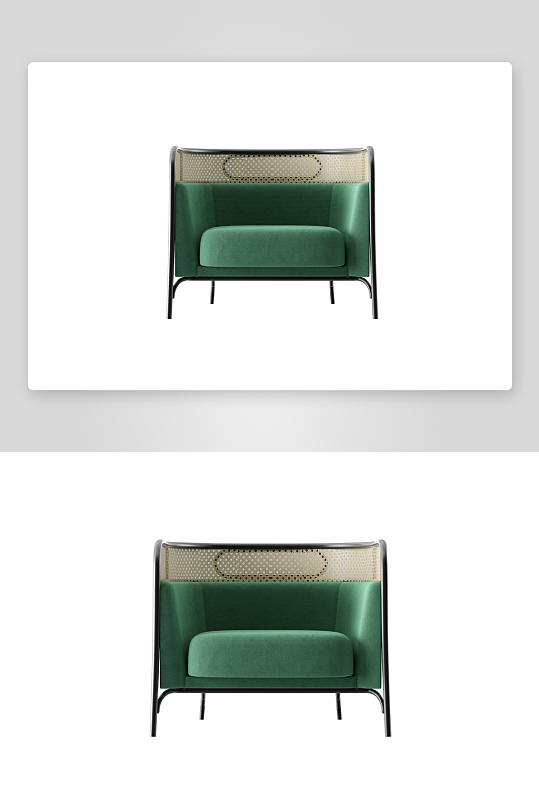 现代风沙发椅单人模型-众图网