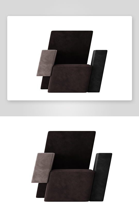 现代风沙发椅单人模型-众图网