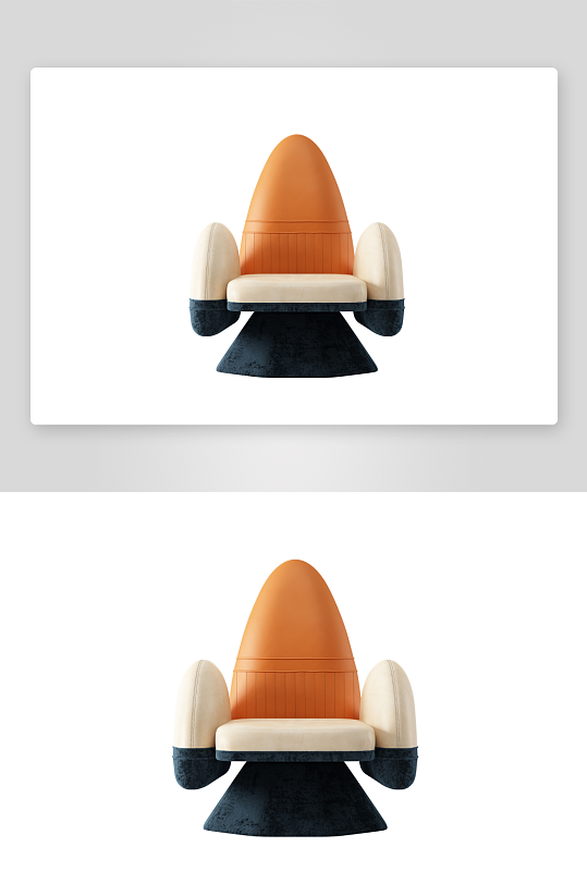 现代风沙发椅单人模型-众图网