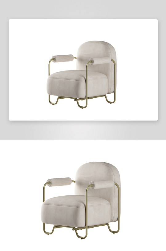 现代风沙发椅单人模型-众图网