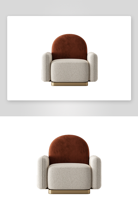 现代风沙发椅单人模型-众图网