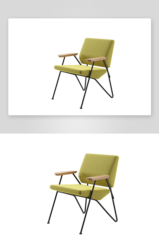 现代风沙发椅单人模型-众图网