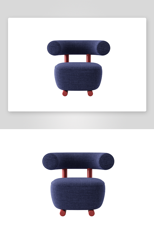 现代风沙发椅单人模型-众图网