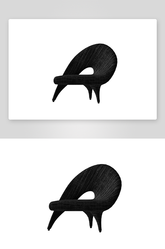 现代风沙发椅单人模型-众图网