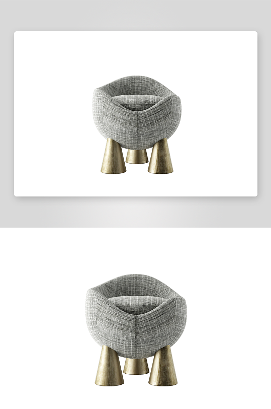 现代风沙发椅单人模型-众图网