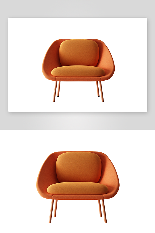 现代风沙发椅单人模型-众图网