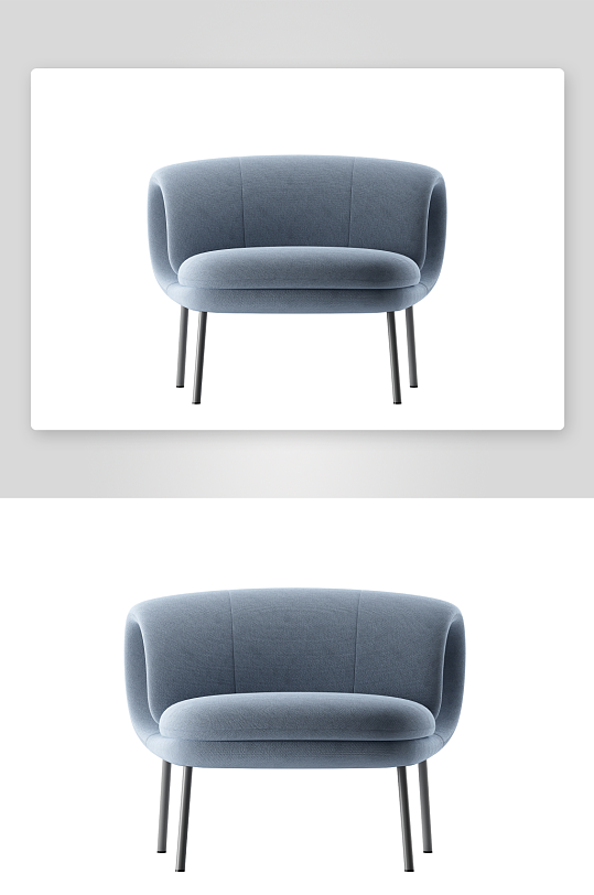 现代风沙发椅单人模型-众图网