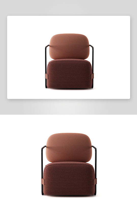 现代风沙发椅单人模型-众图网