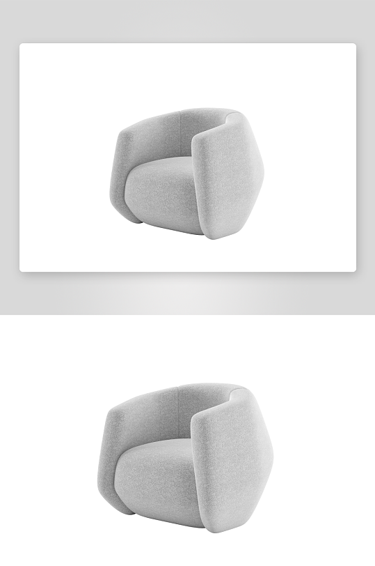 沙发椅单人模型85-众图网