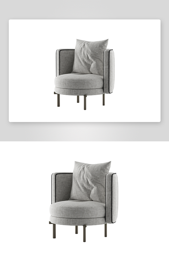 沙发椅单人模型88-众图网