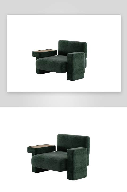 沙发椅单人模型89-众图网