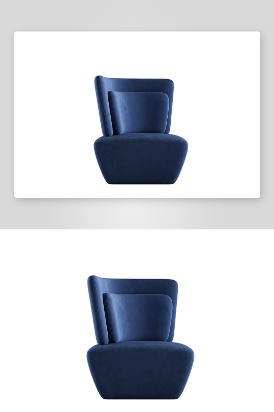 沙发椅单人模型90-众图网