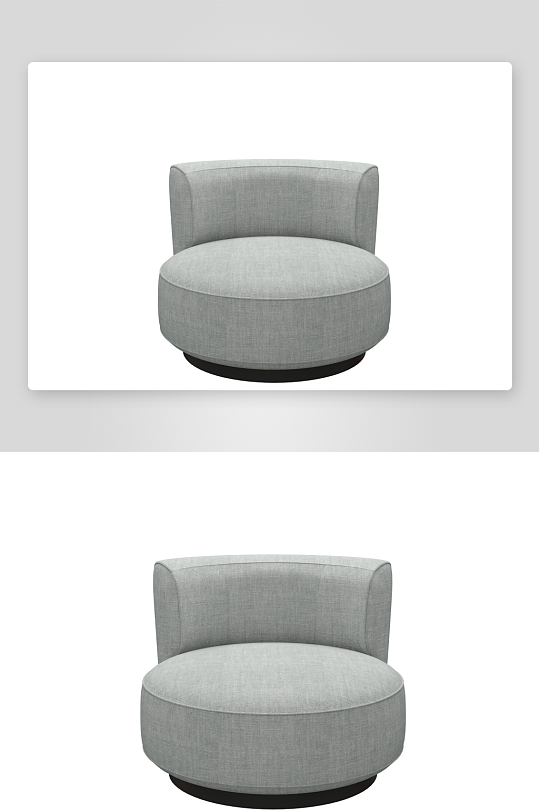 沙发椅单人模型94-众图网