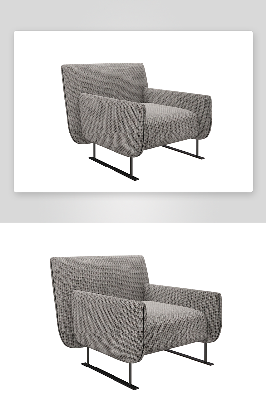 沙发椅单人模型95-众图网