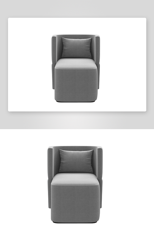 沙发椅单人模型98-众图网