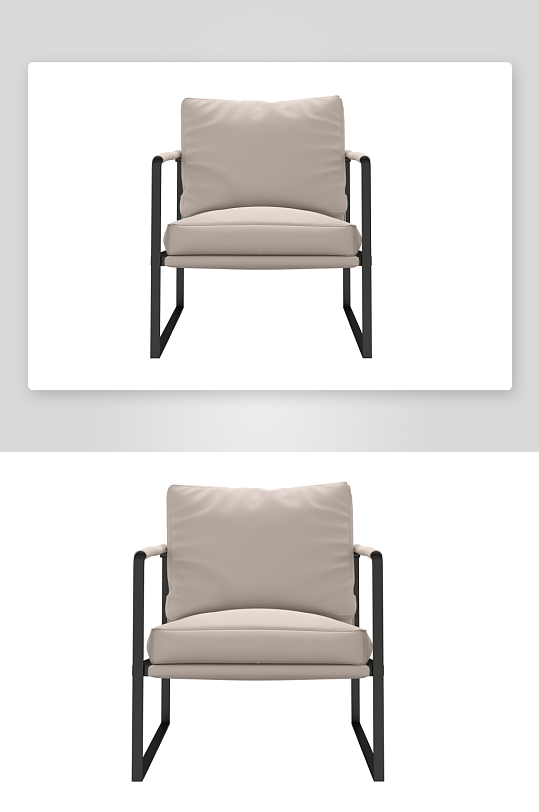 沙发椅单人模型100-众图网