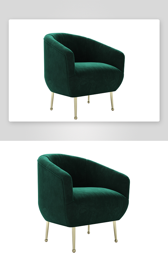 沙发椅单人模型103-众图网