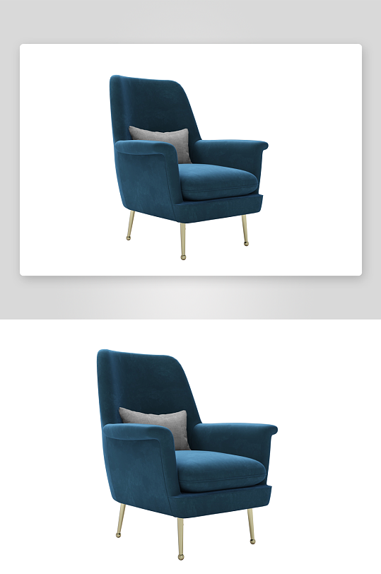 沙发椅单人模型104-众图网