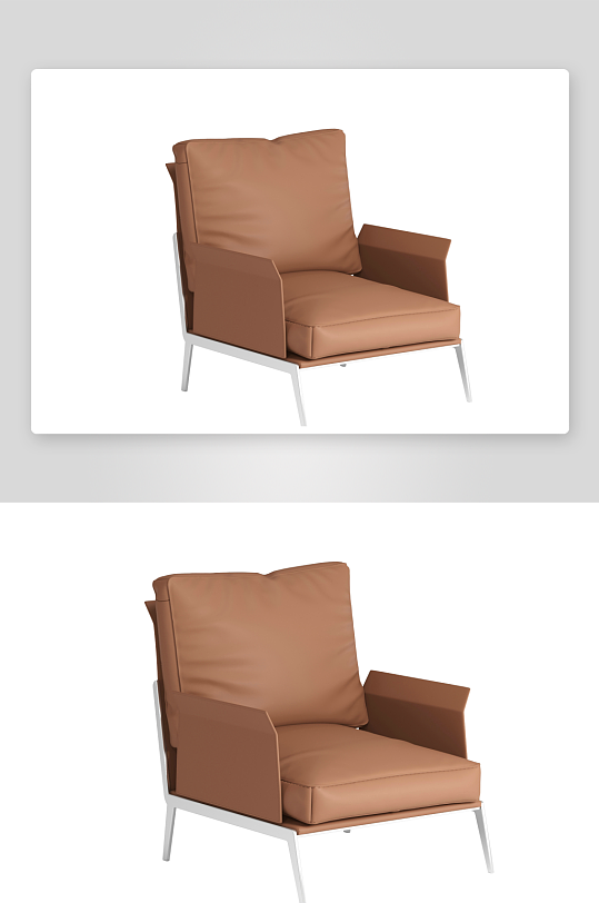 沙发椅单人模型106-众图网